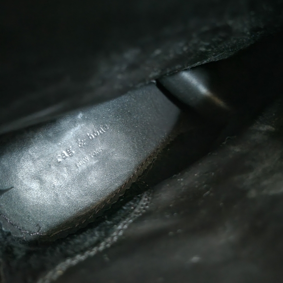 rag & bone Newbury black croc boots - Picture 13 of 14